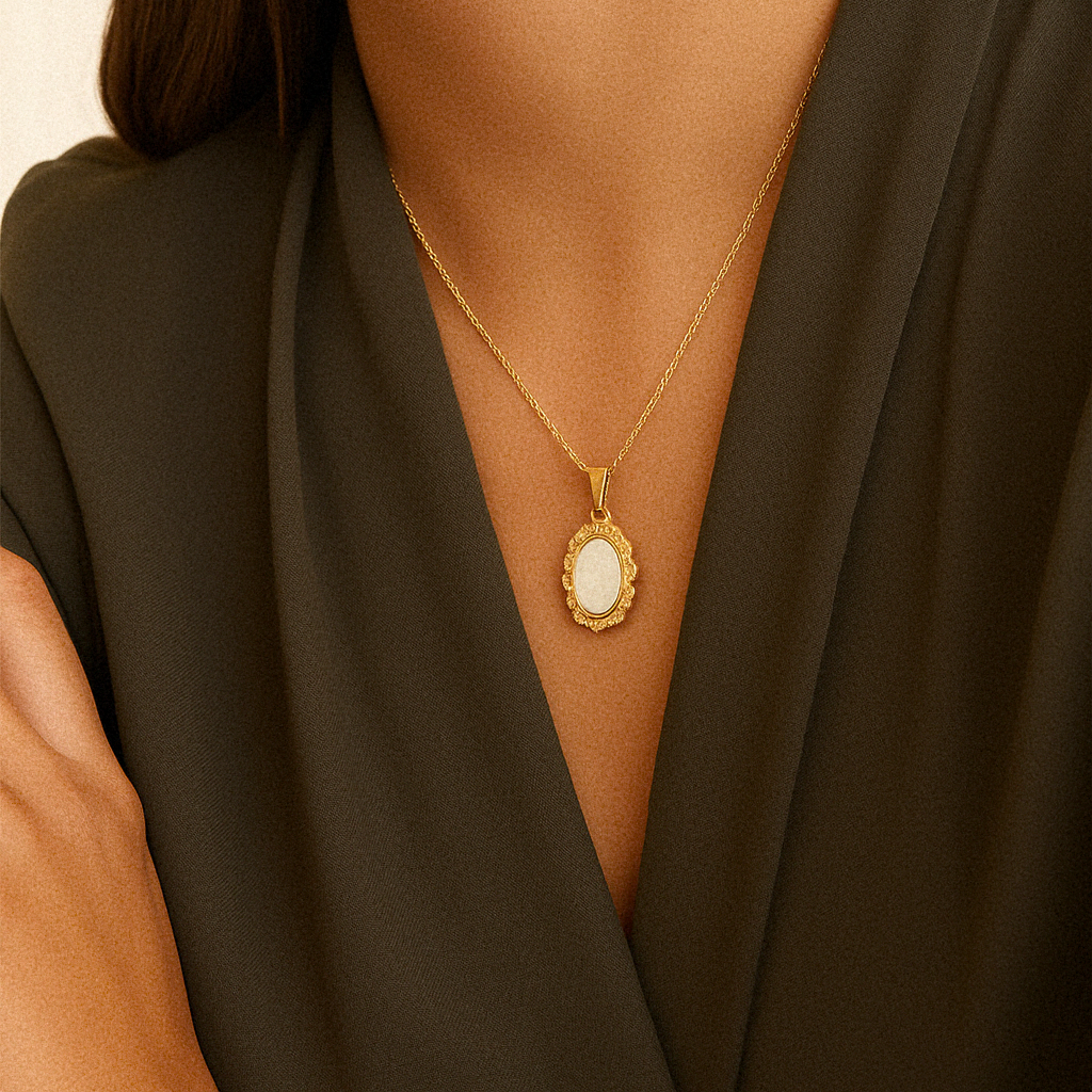 Roselle Vintage Perlemor Pendant