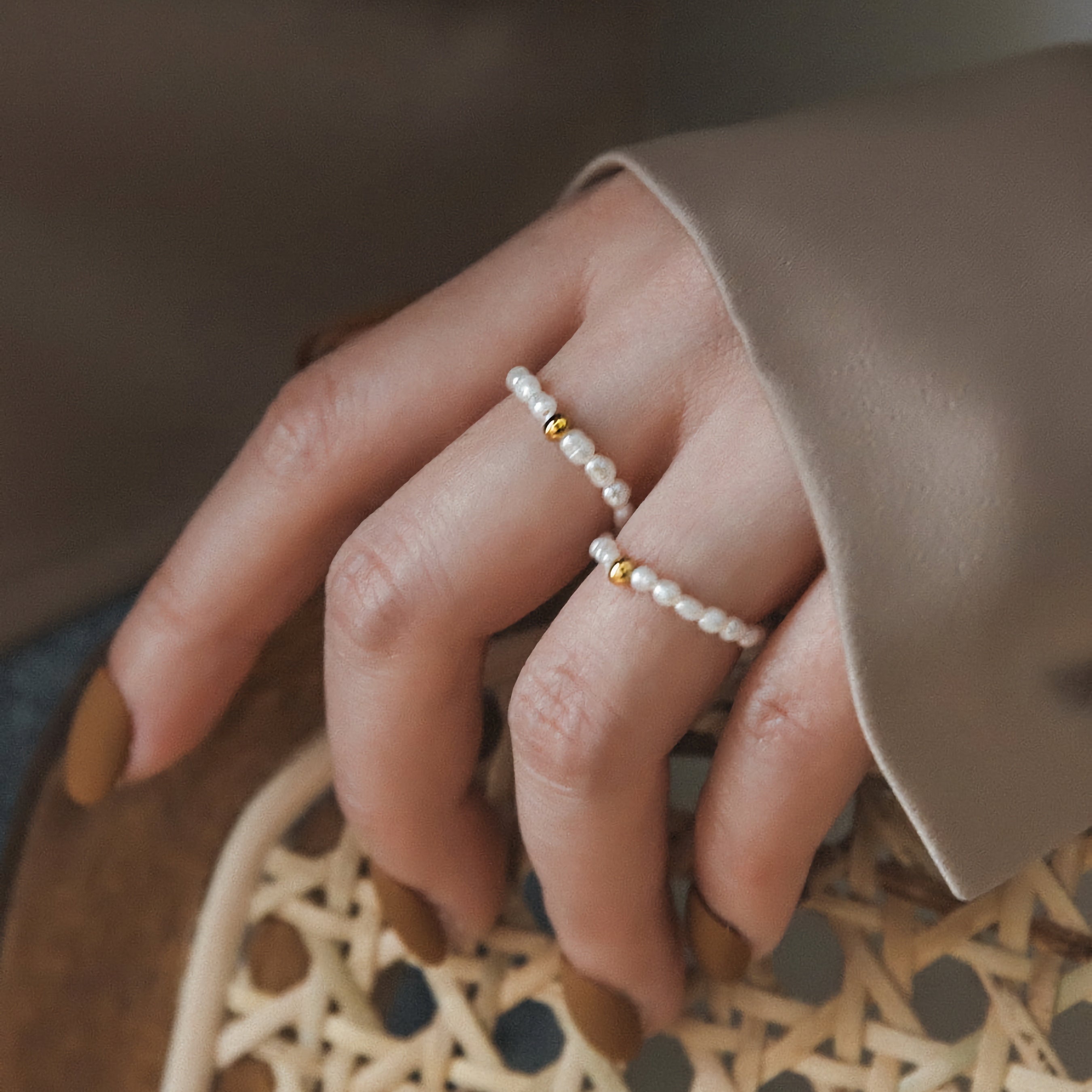 Radiant Aurora Pearl Ring