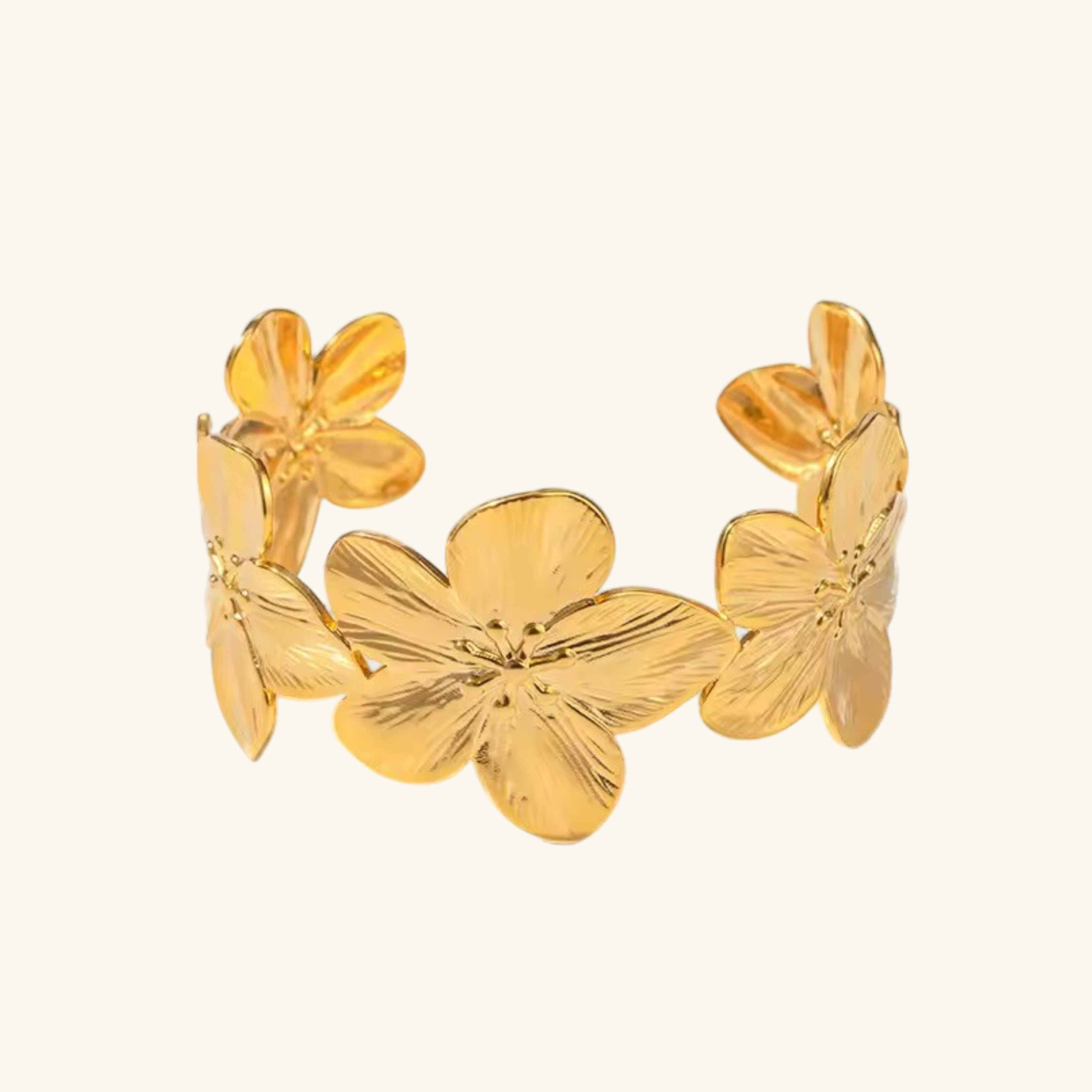 Ophelie Gull Blomsterarmbånd