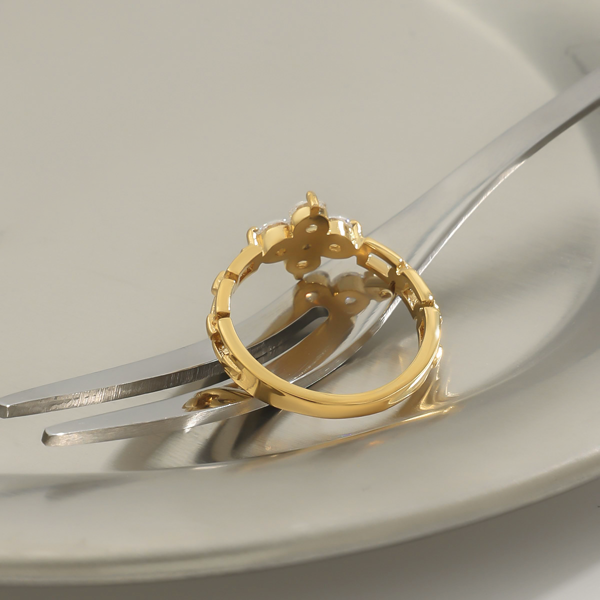 Clestine Diamond Blossom Ring