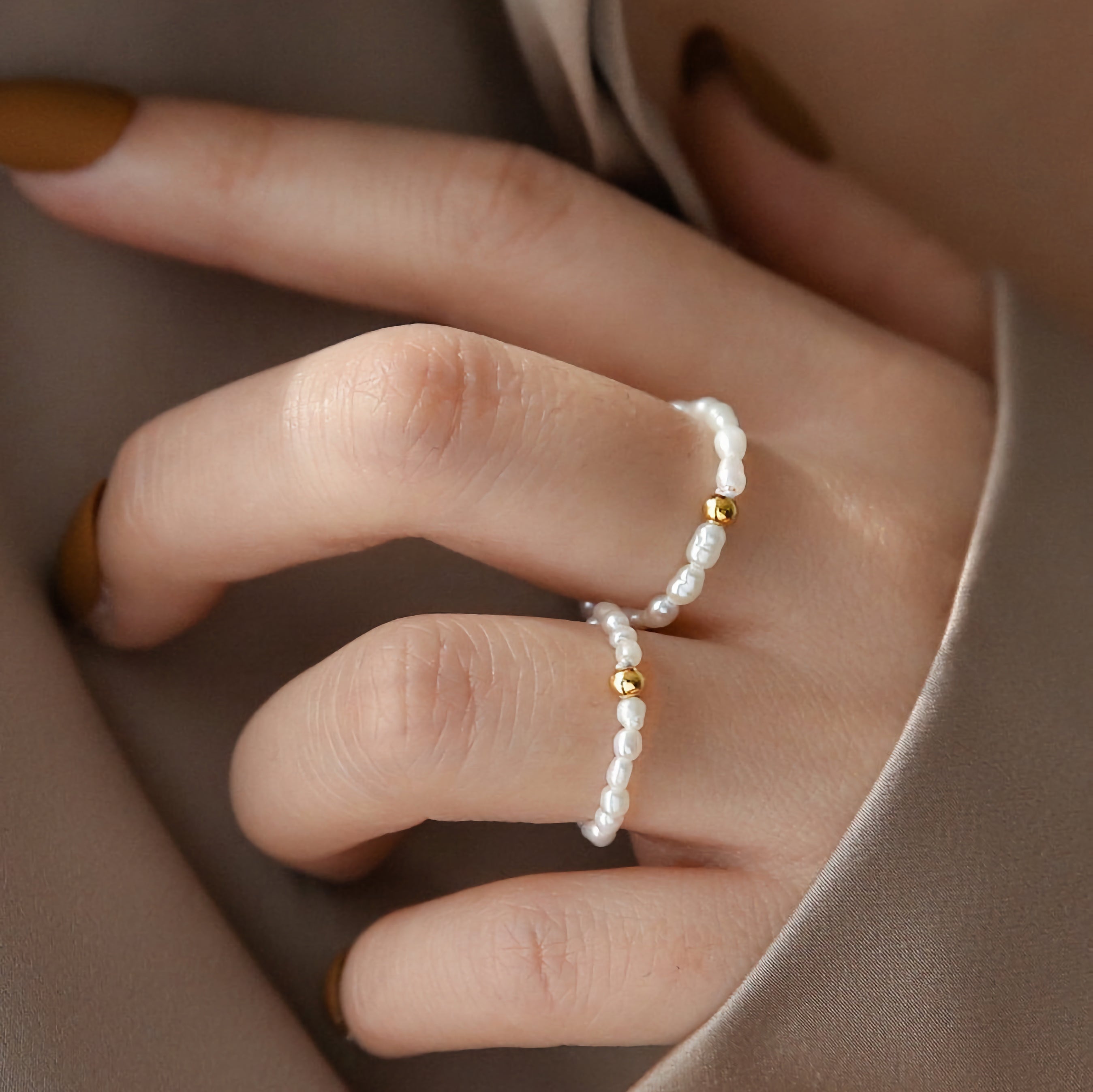 Radiant Aurora Pearl Ring