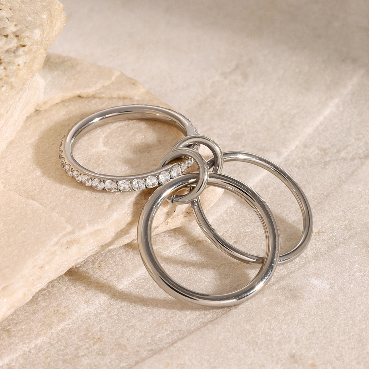 Evadne Stapel Diamantring