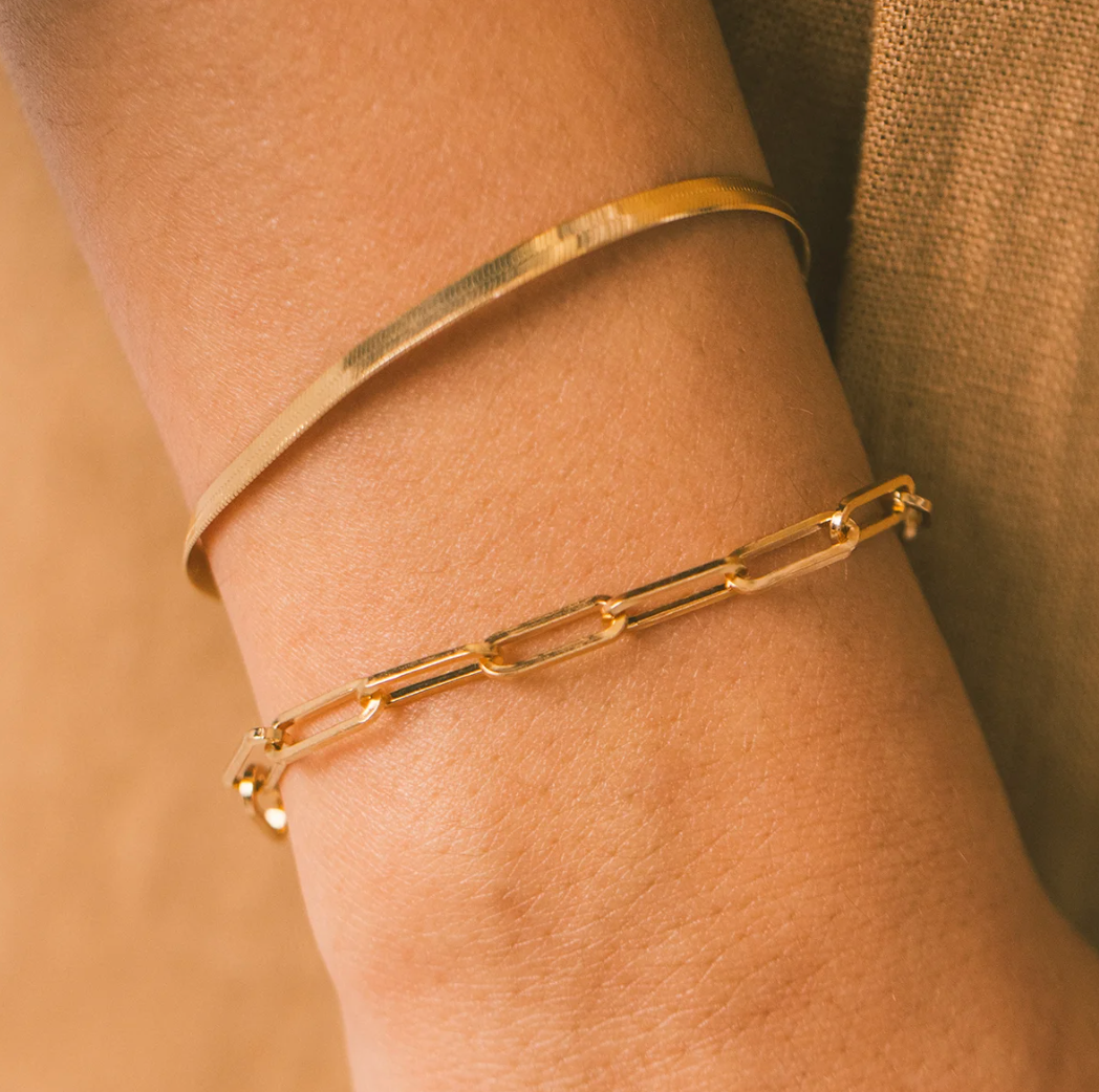 Eloise Gull Armbånd med Bindebånd