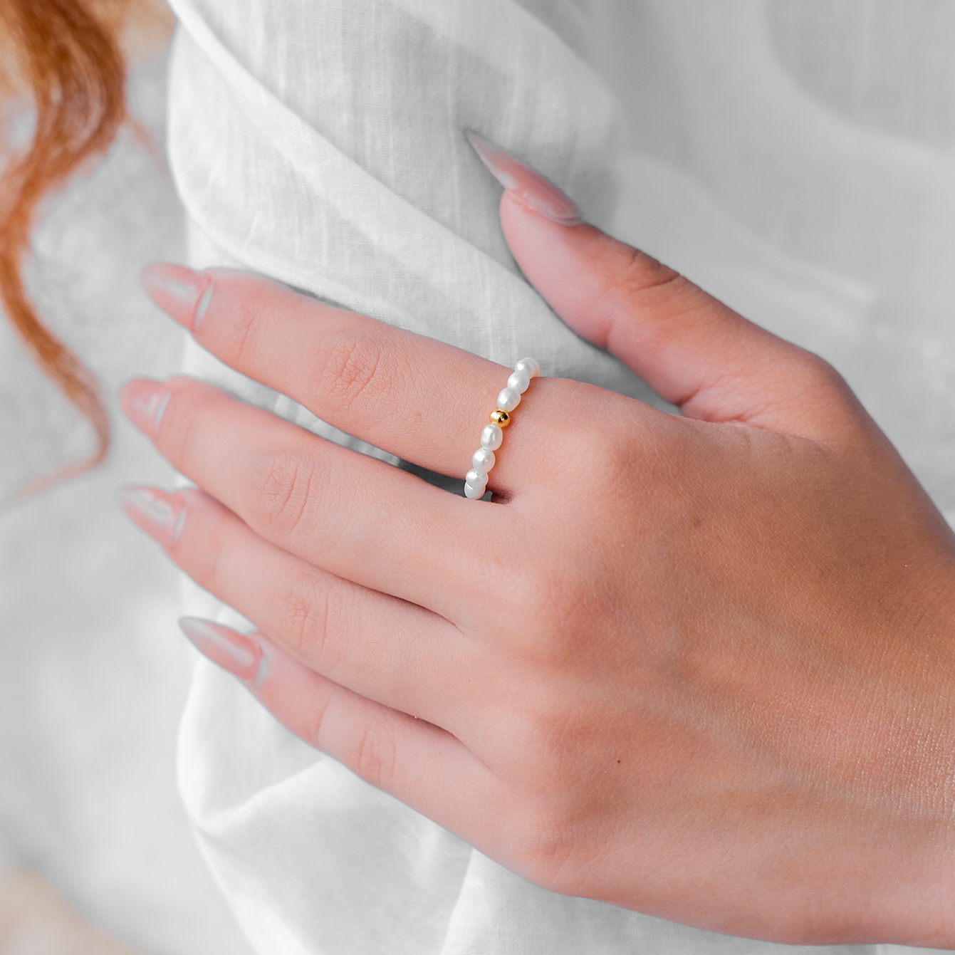 Radiant Aurora Pearl Ring