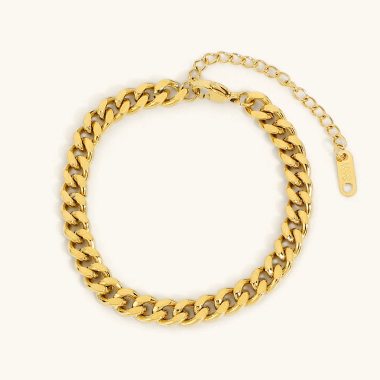 Jean Gullkjede Armbånd