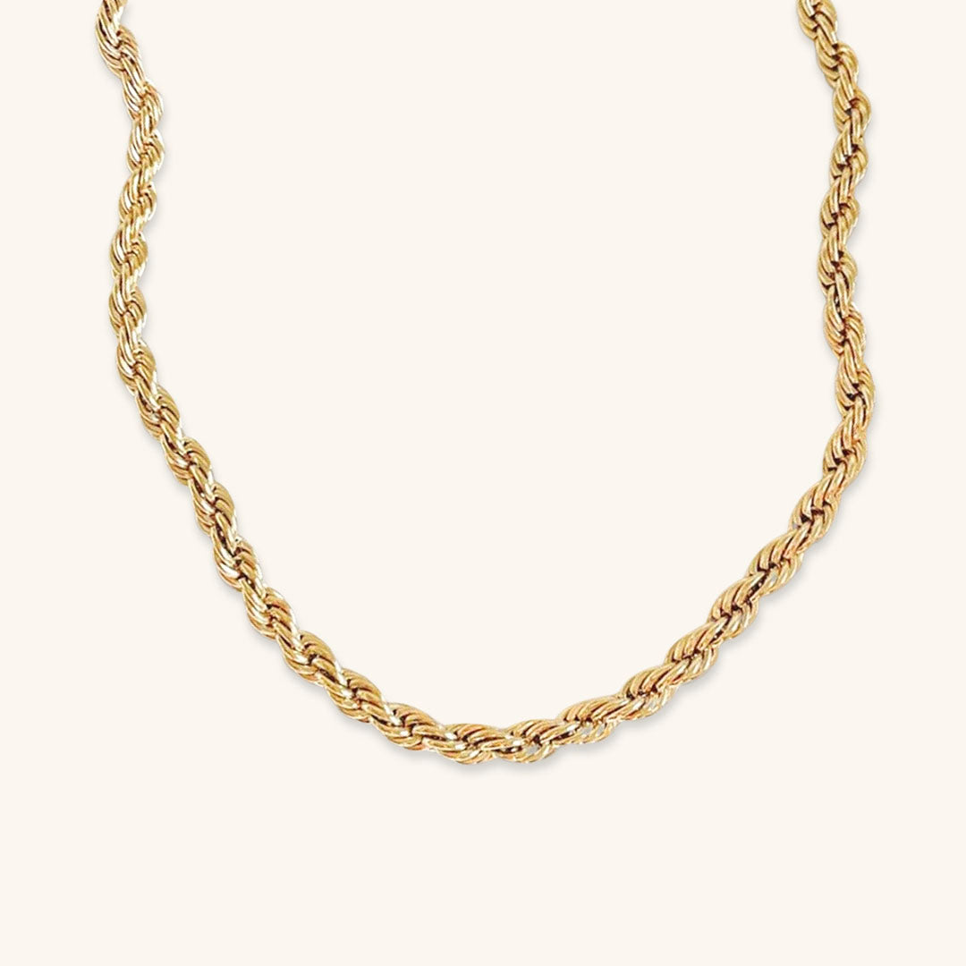 Bianca Tau Chain Gold Necklace
