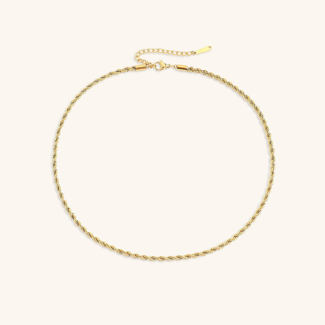 Bianca Tau Chain Gold Necklace