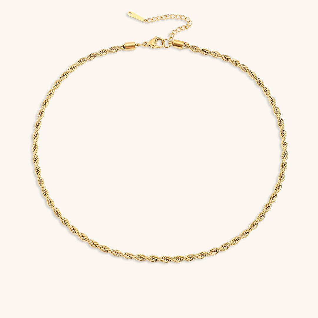 Bianca Tau Chain Gold Necklace
