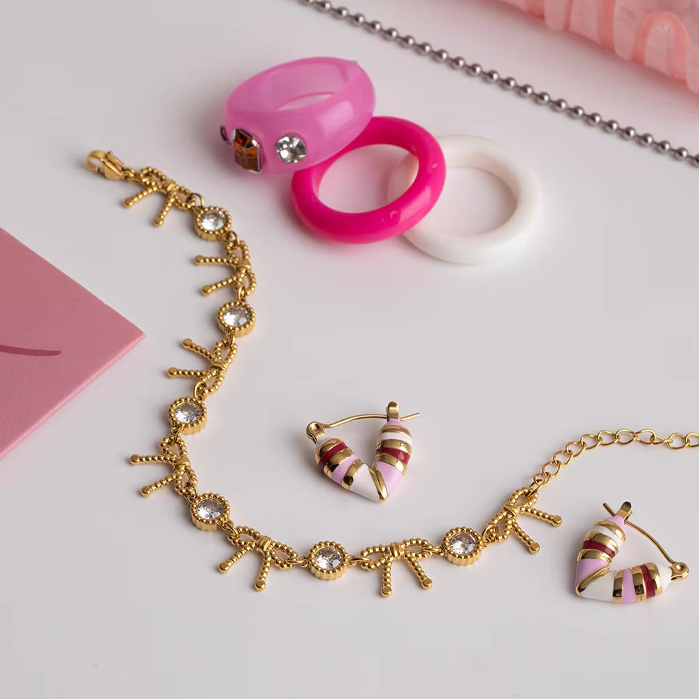 Honora Båndknute Diamantarmbånd