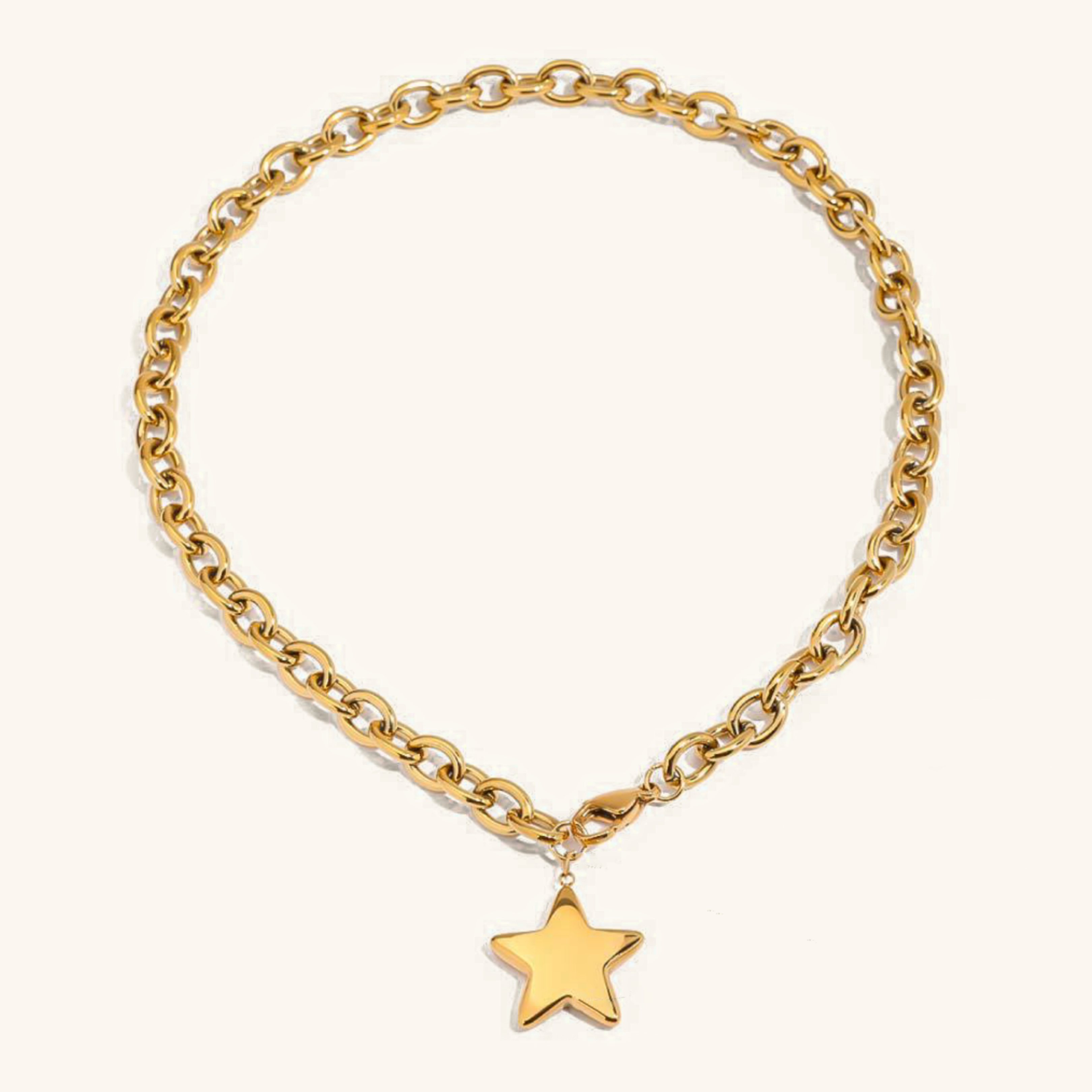 Gold Star Pendant by Stellaria
