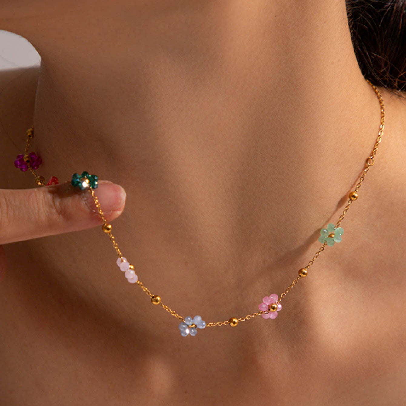 Azalea Floral Necklace