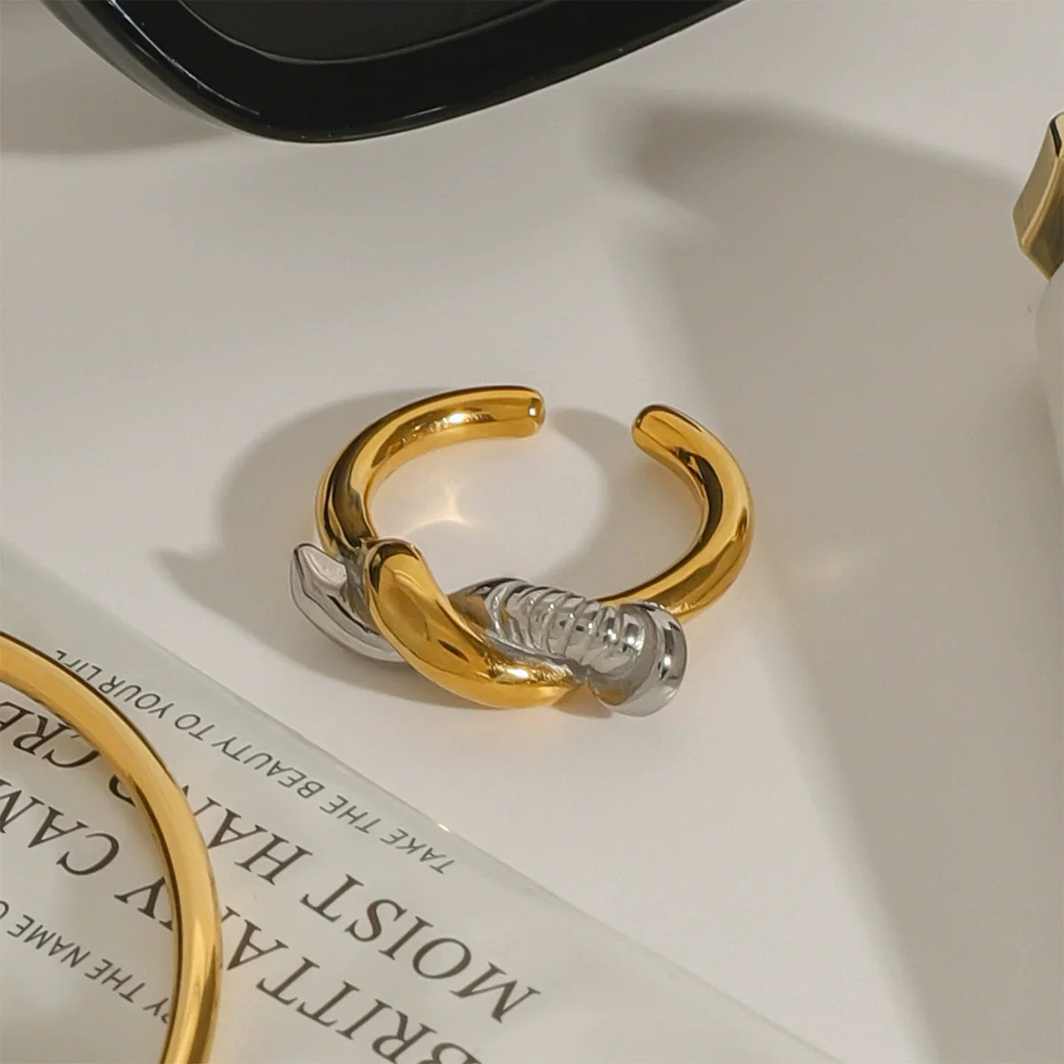Trinity Spiral Nail Ring