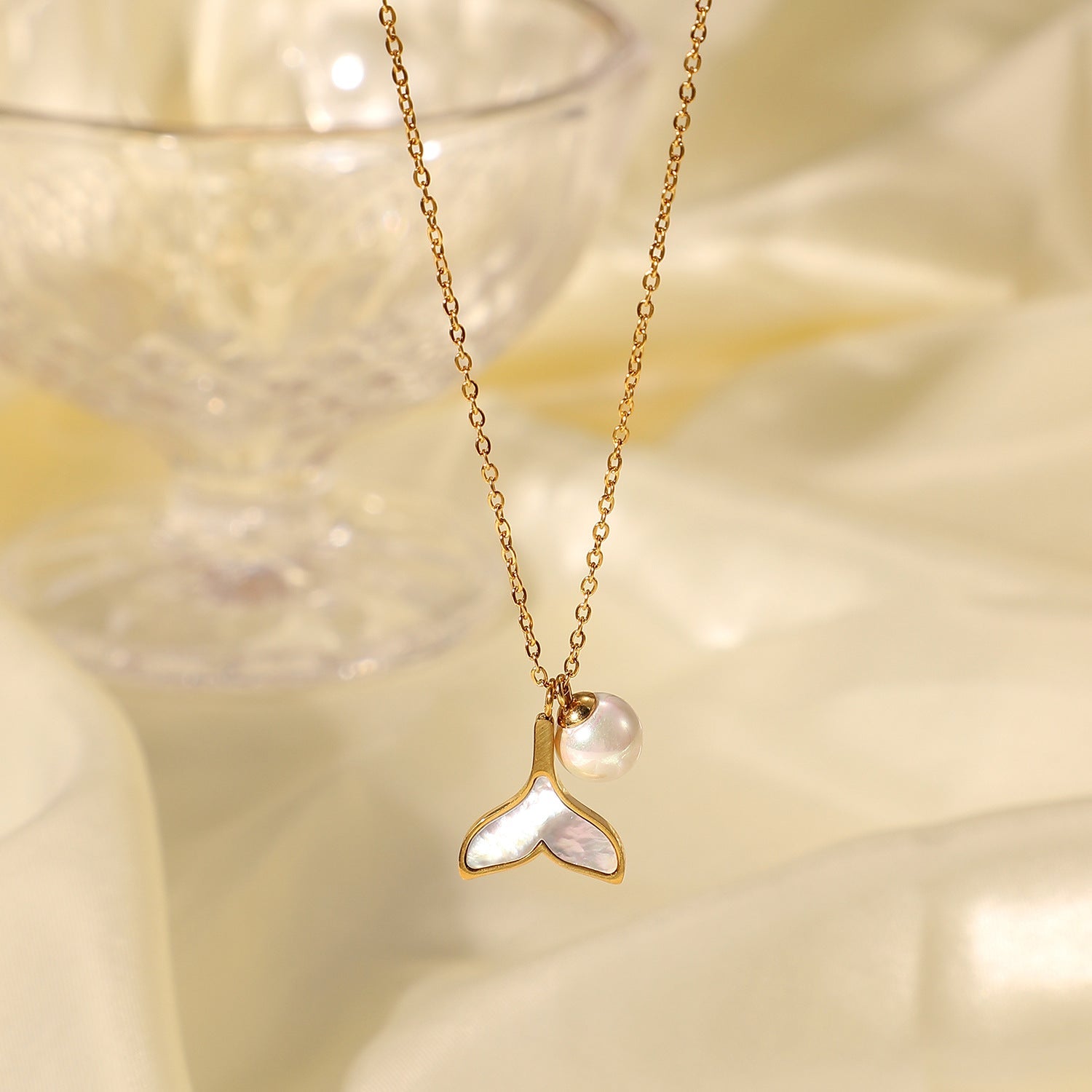 Enchanting Freshwater Pearl Mermaid Necklace