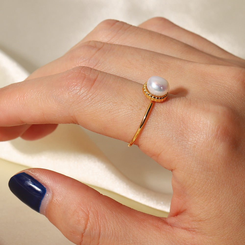 Solis Gull Pearl Ring