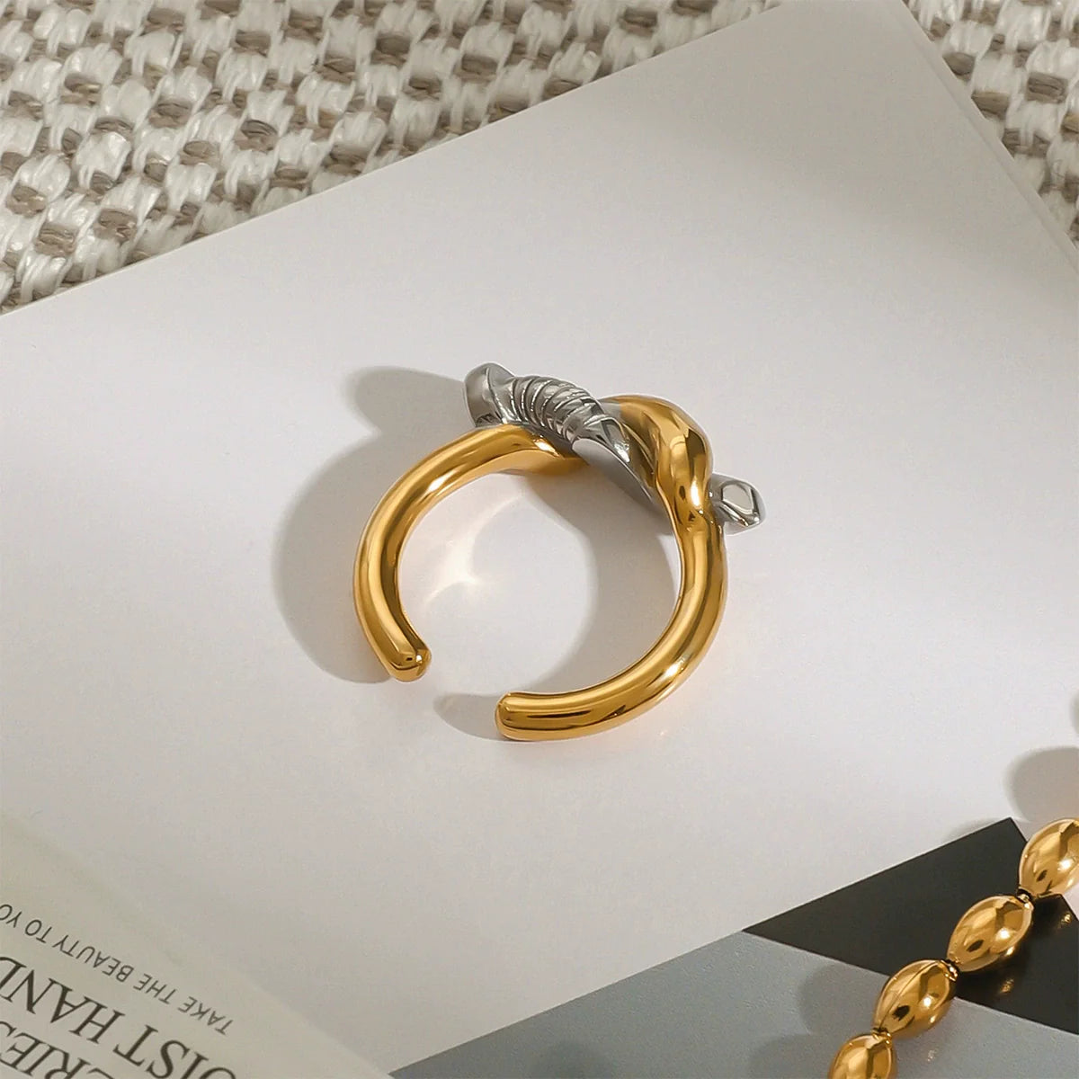 Trinity Spiral Nail Ring