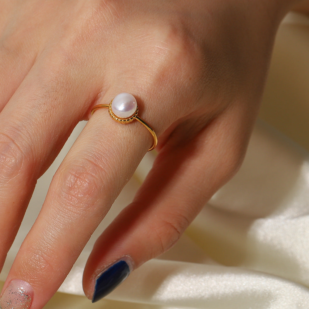 Solis Gull Pearl Ring
