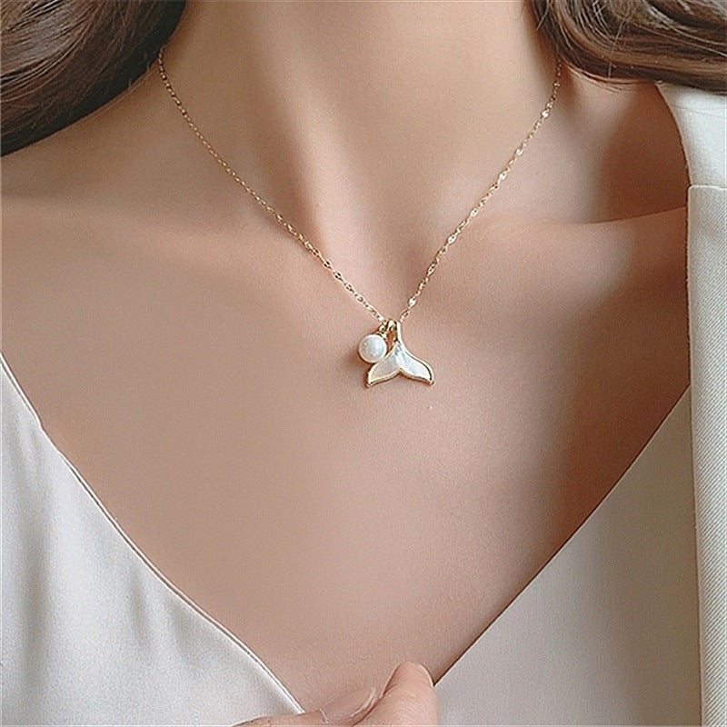 Enchanting Freshwater Pearl Mermaid Necklace