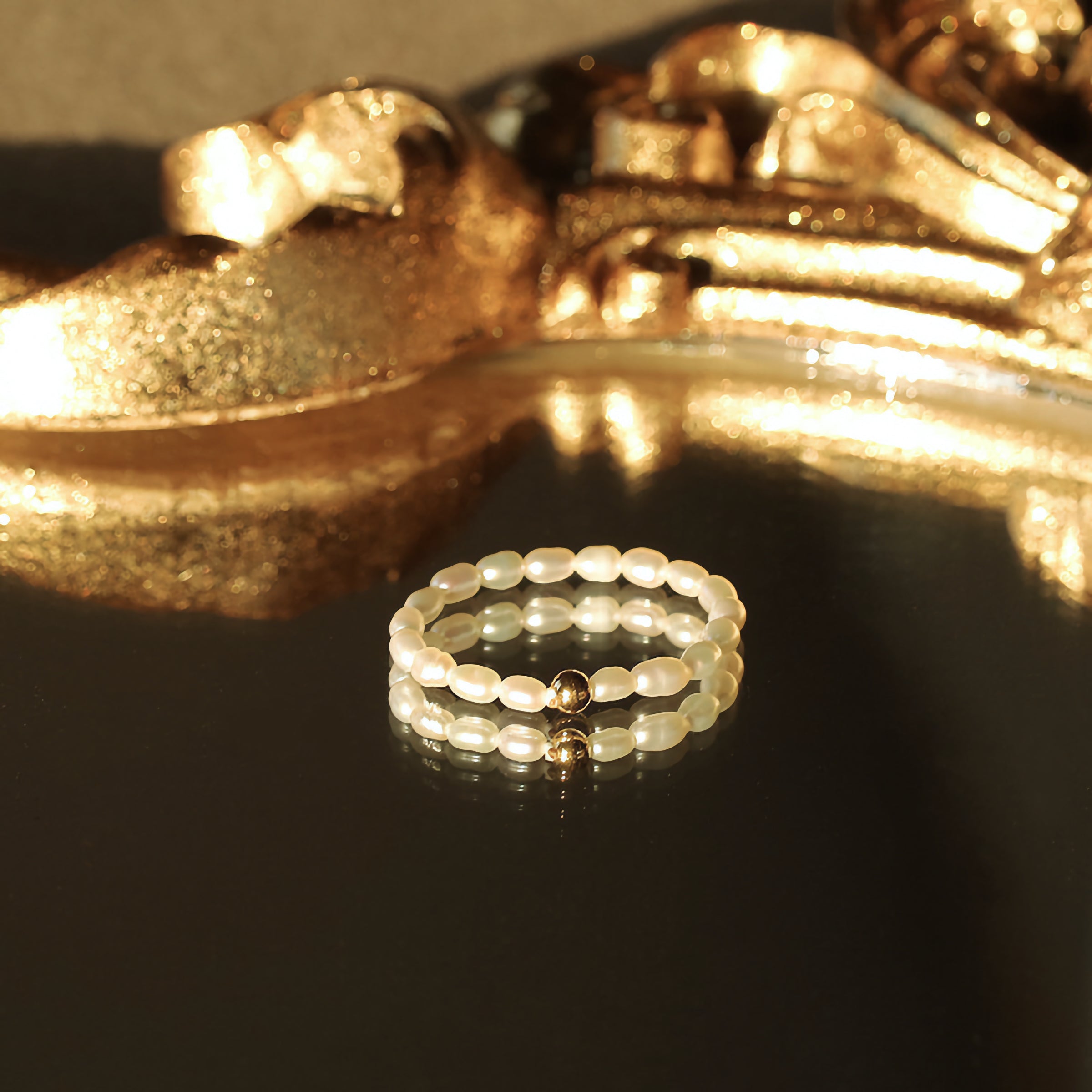 Radiant Aurora Pearl Ring