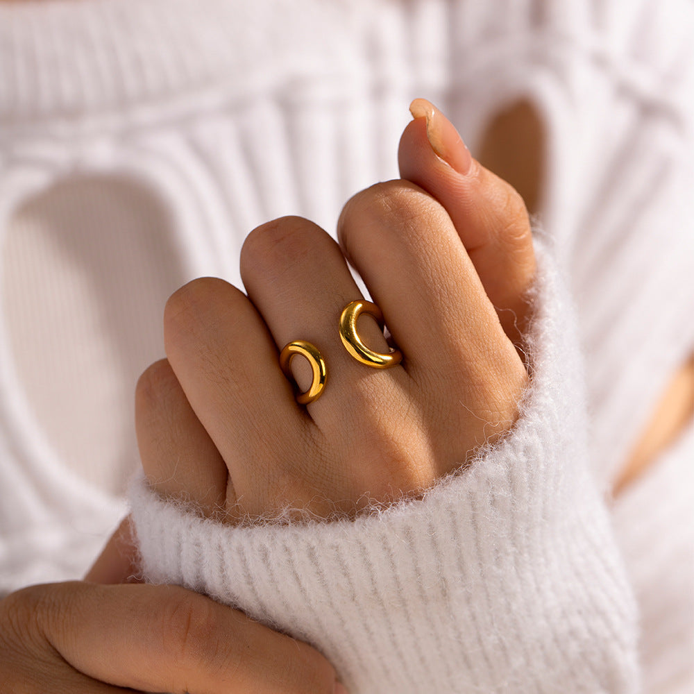 Twisted Band Ring by Jackie