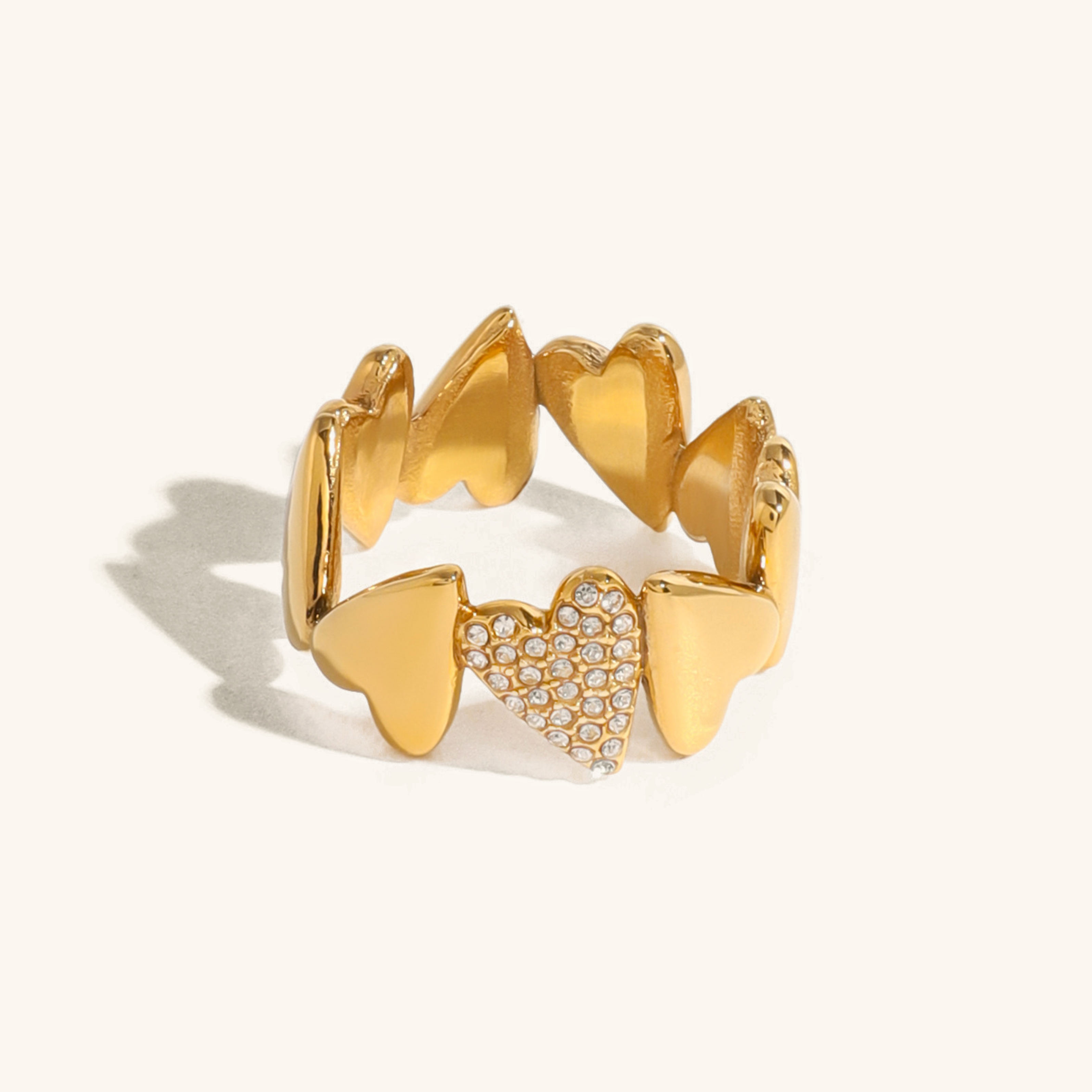 Heart-Shaped Ciel Diamond Ring