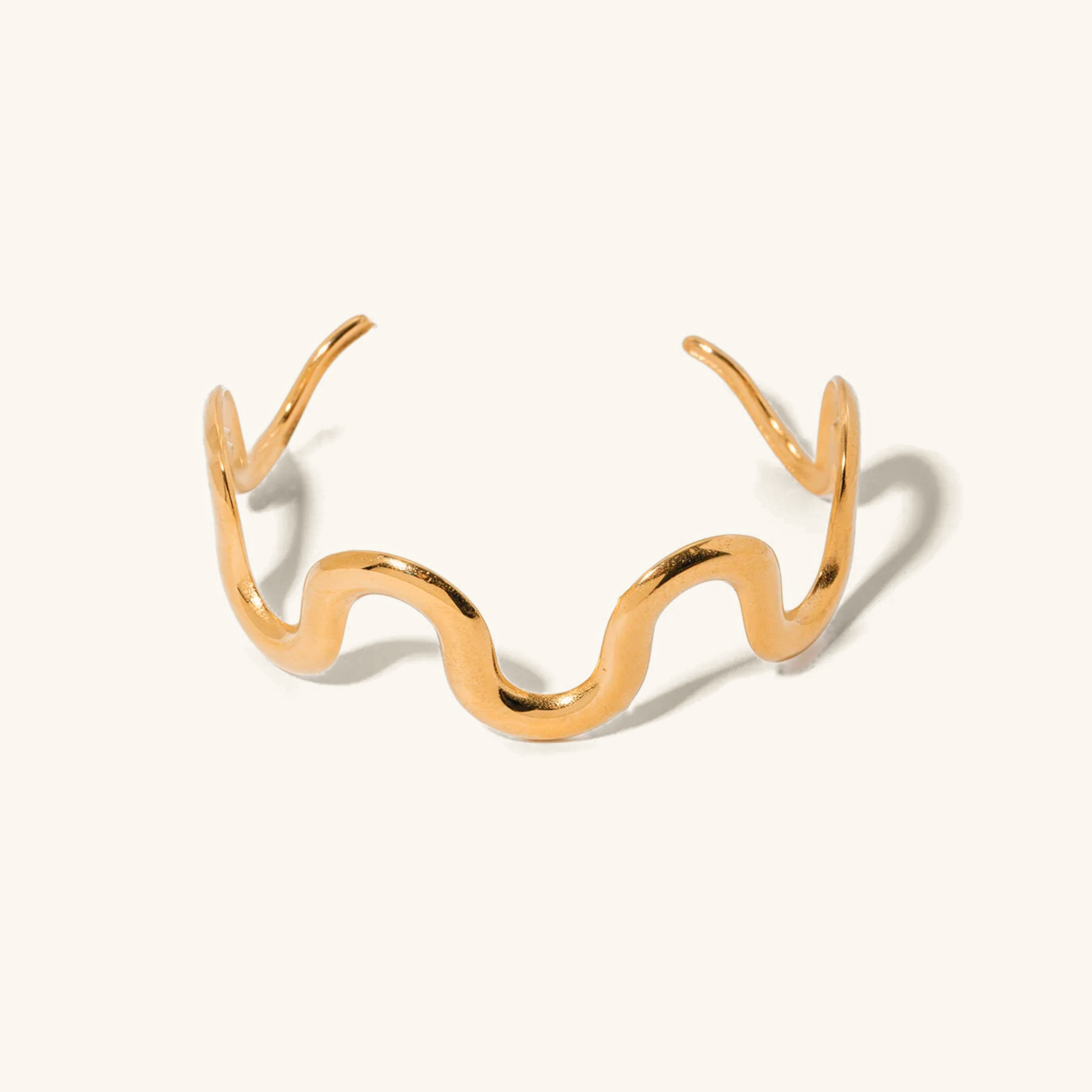 Twisted Gold Bangle by Senna