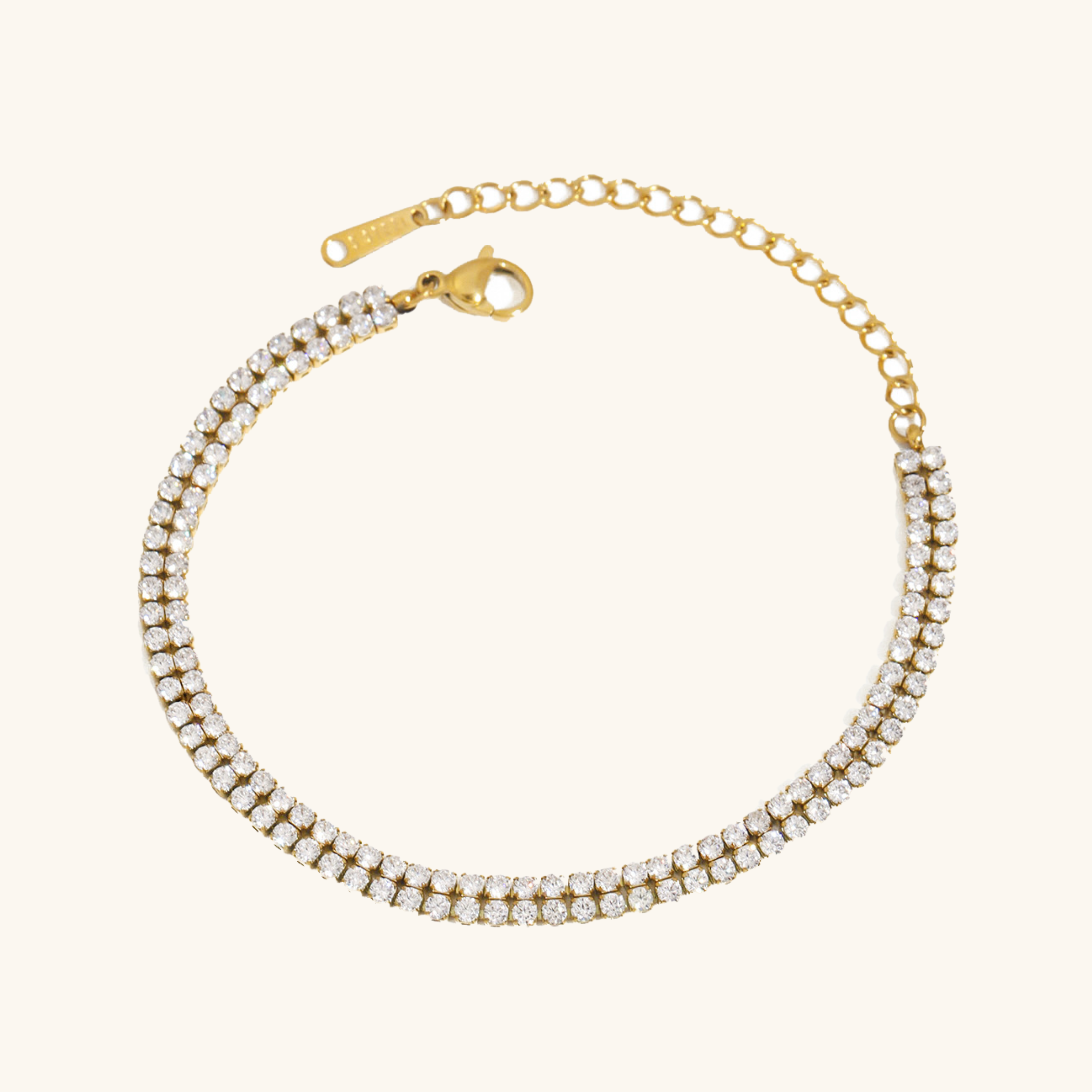 Florabelle Dobbelt Tennisarmbånd