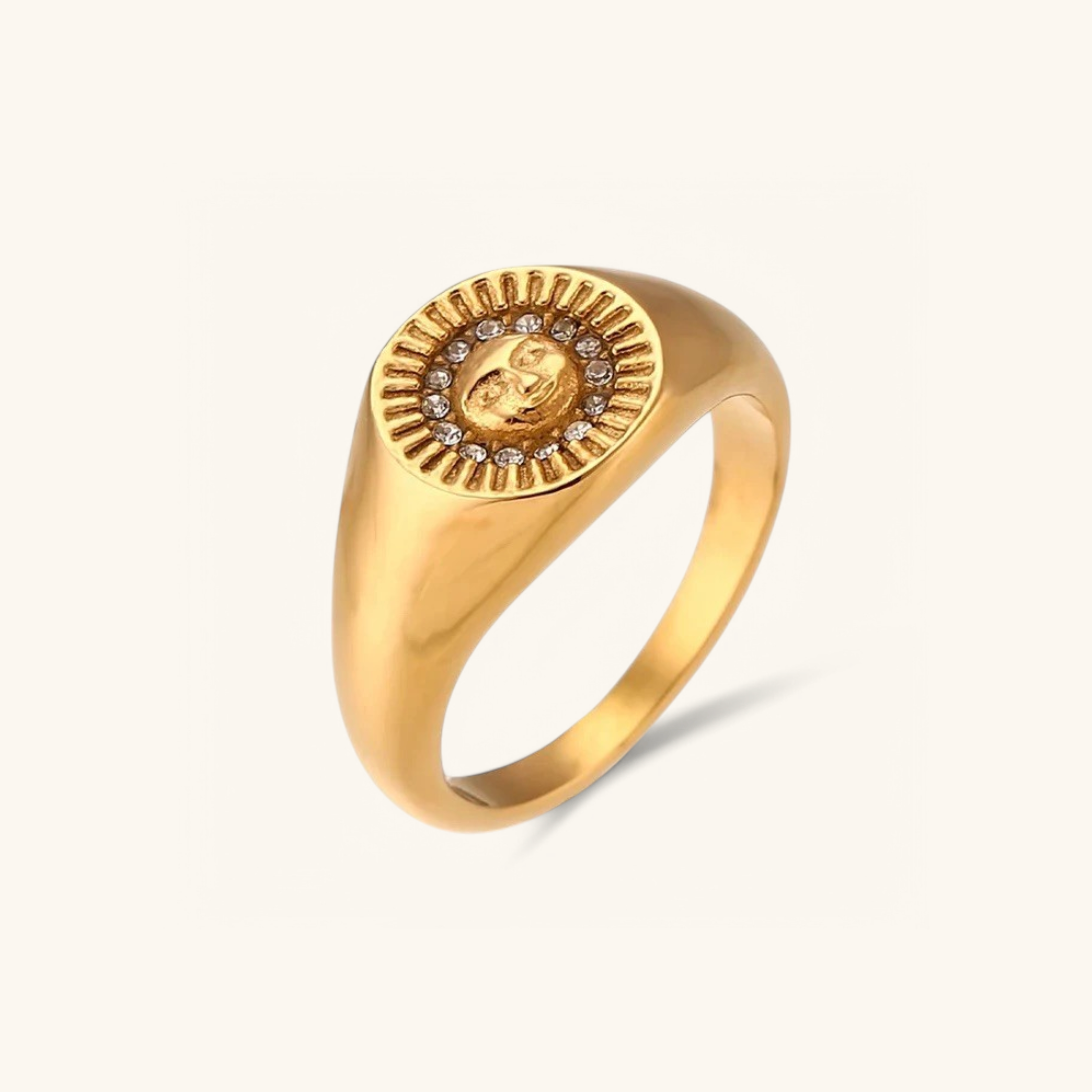 Solari Gold Ring for Face