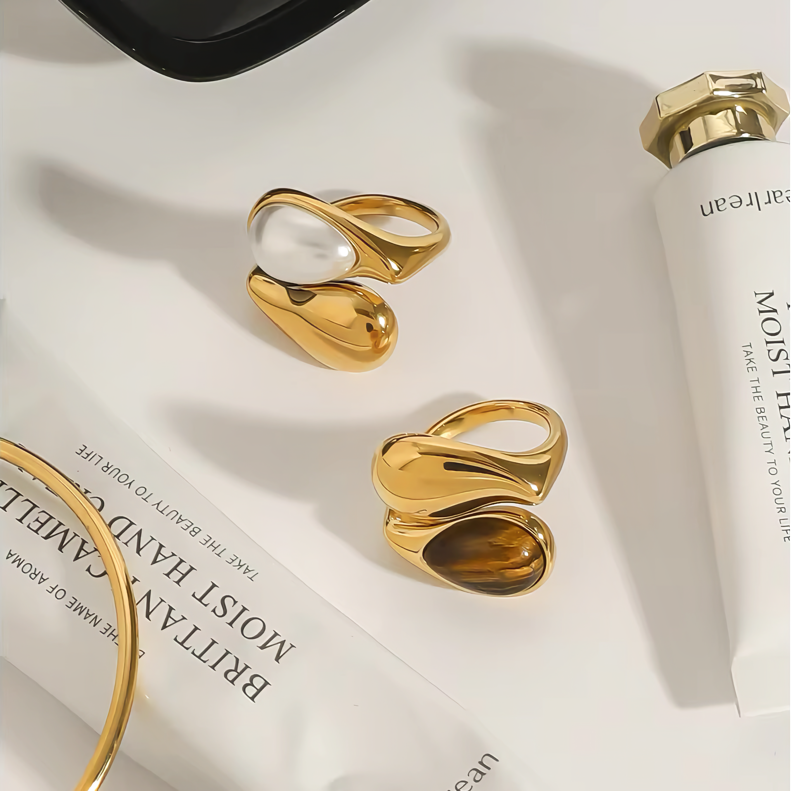 Amber Pearl Mara Ring