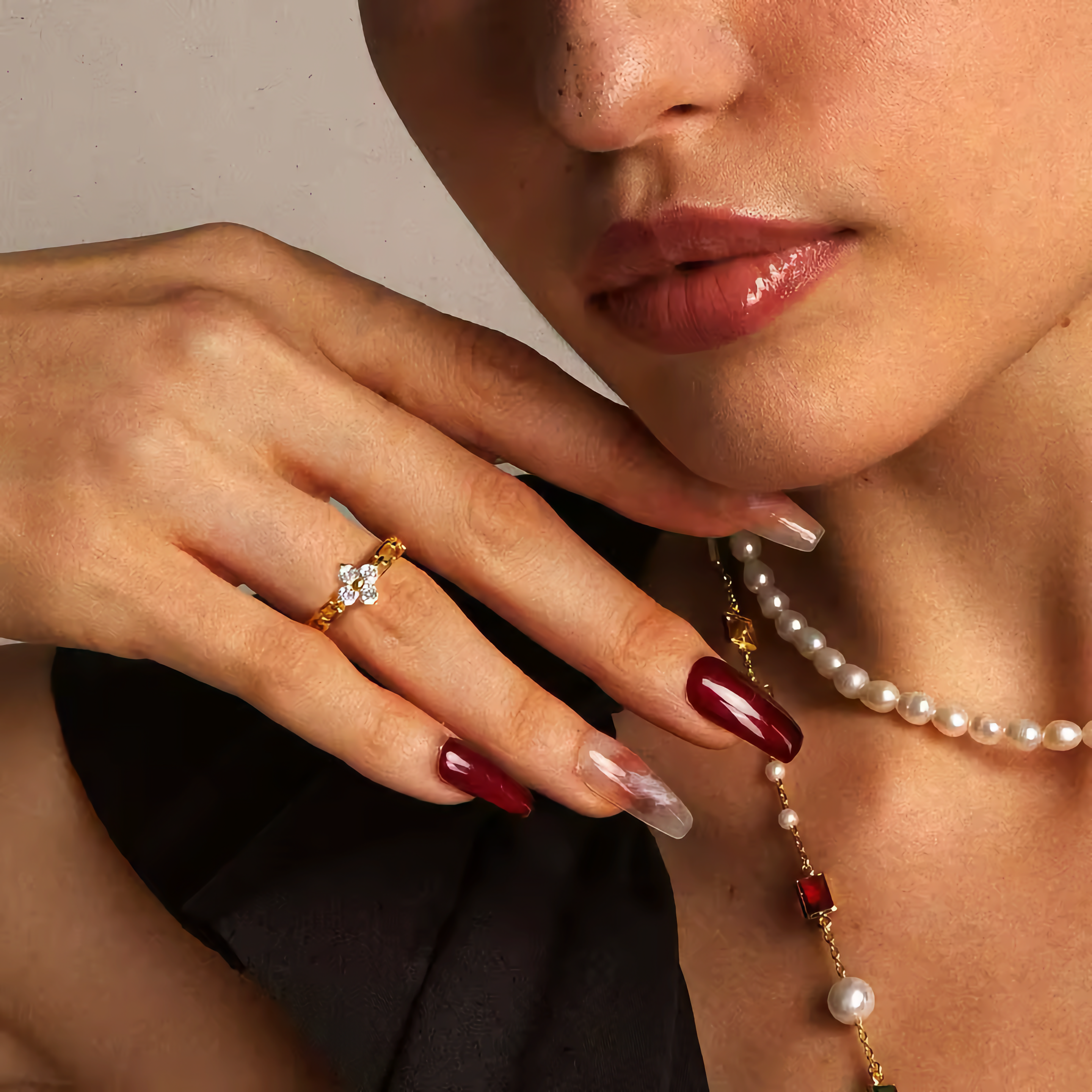 Clestine Diamond Blossom Ring