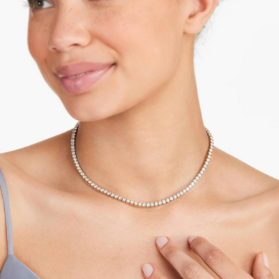 ABBY Round Tennis Necklace