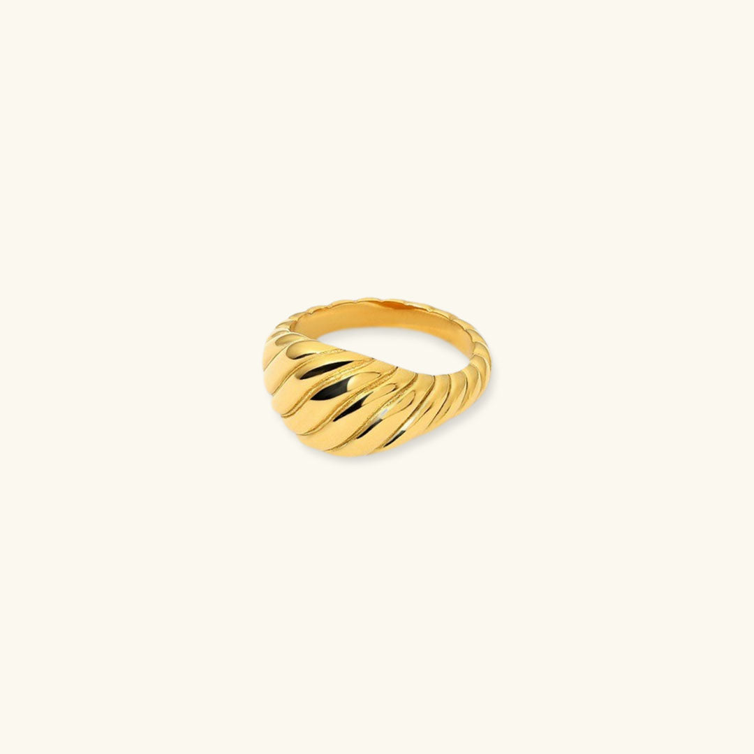 Ylenna Gull Croissant-Inspired Ring
