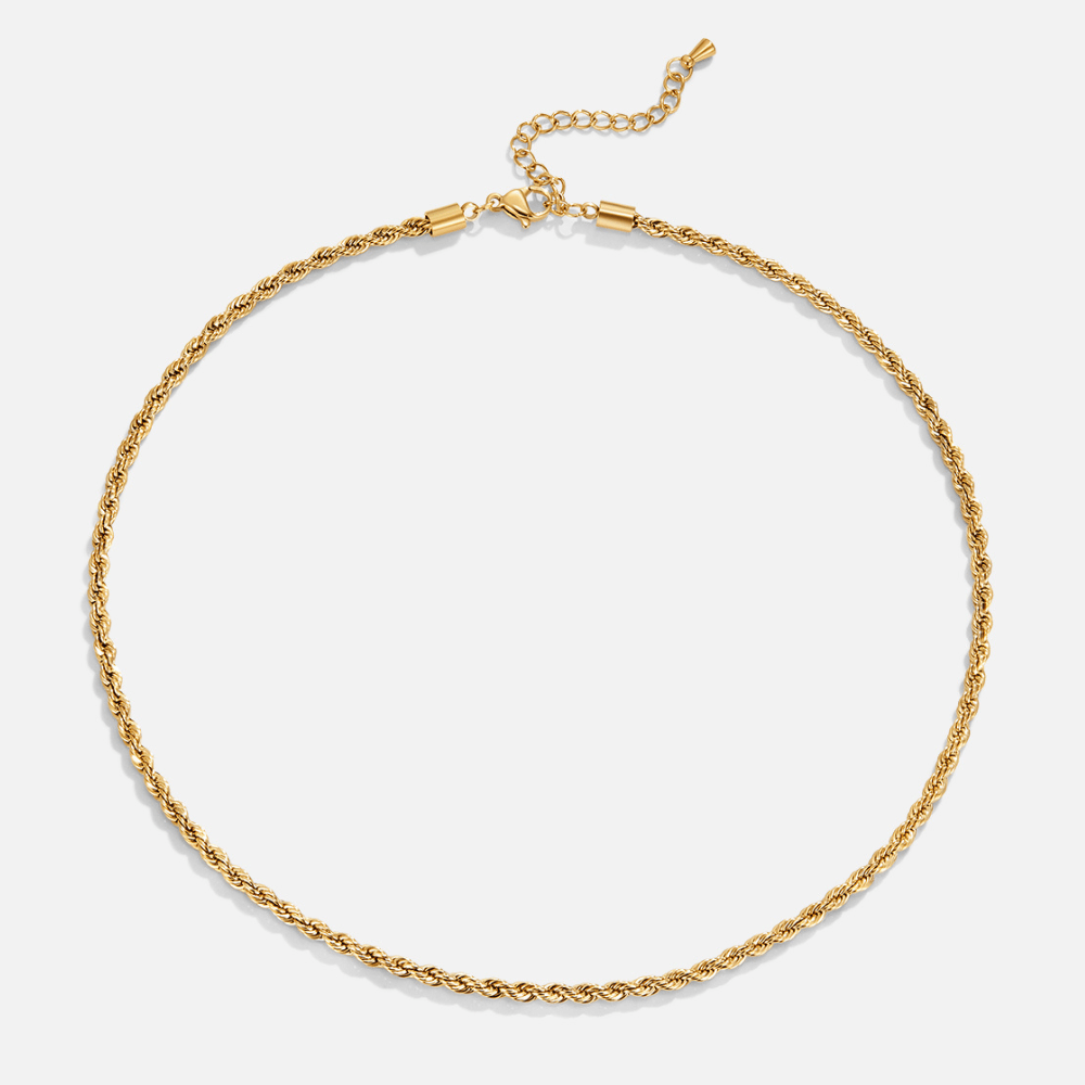 Calla Gold Twisted Chain Necklace