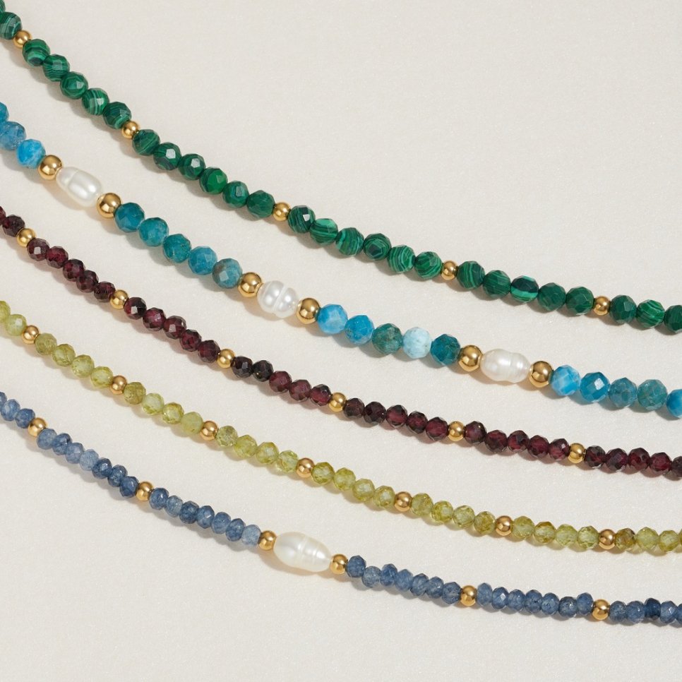Emerald Green Pearl Bracelet