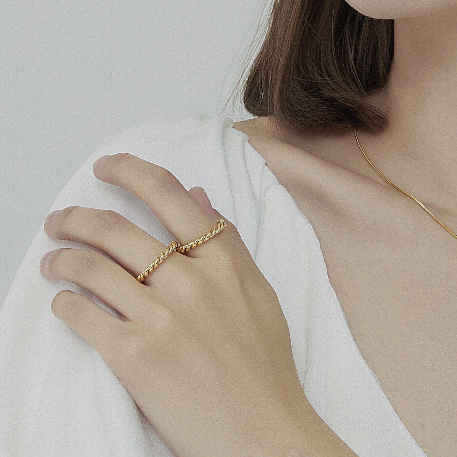 Twisted Melody Gull Ring