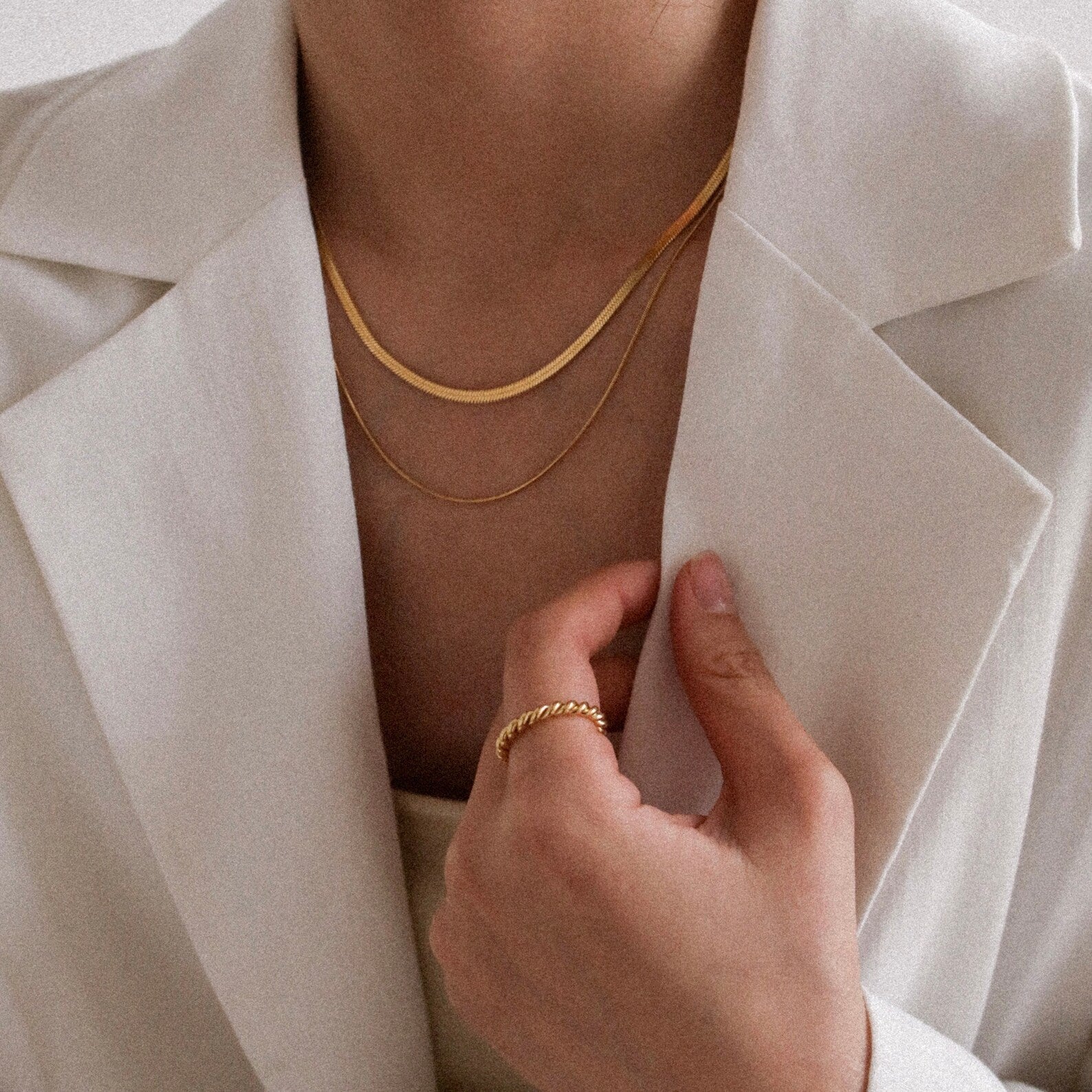 Twisted Melody Gull Ring