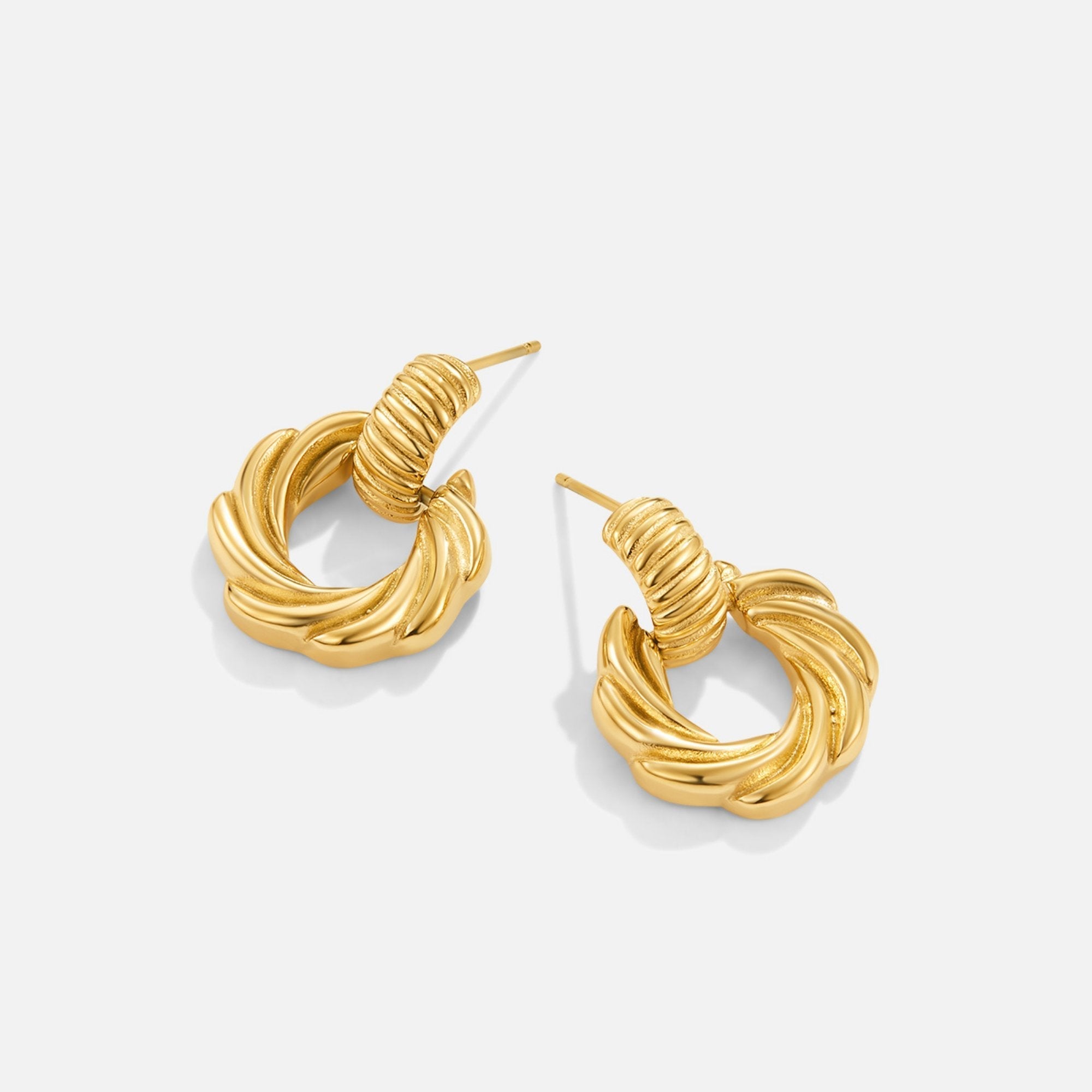Leah 18K Twisted Earrings