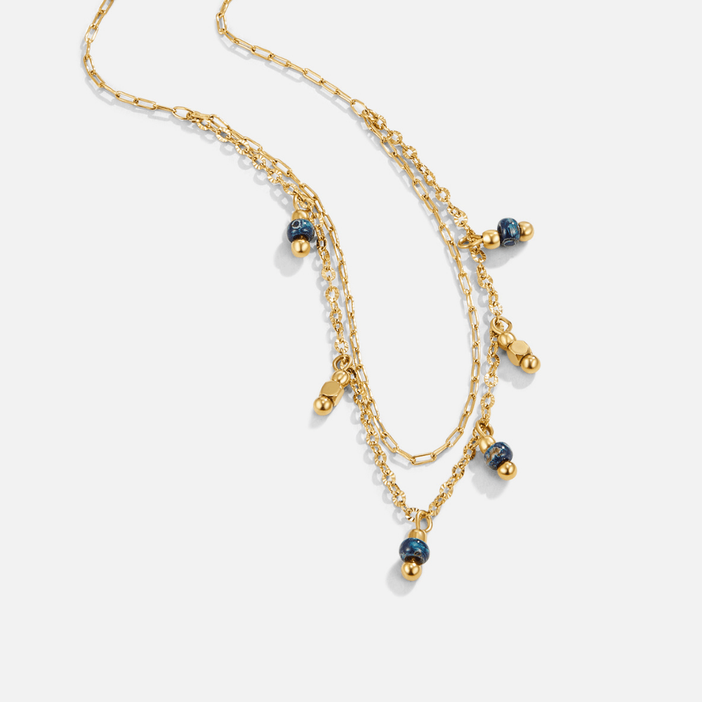 Olivia Blue Drop Necklace