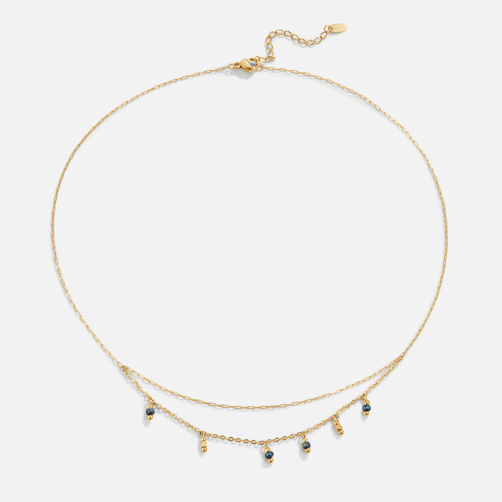 Olivia Blue Drop Necklace